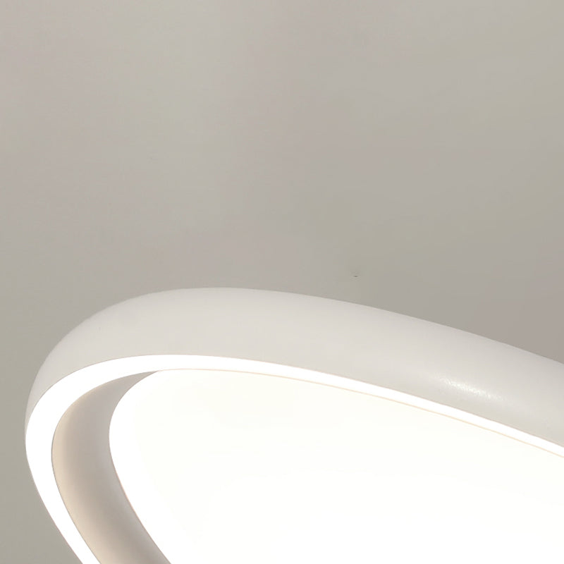 Lumo moderno a forma di metallo a forma rotonda a 1 luce appesa a 1 luce