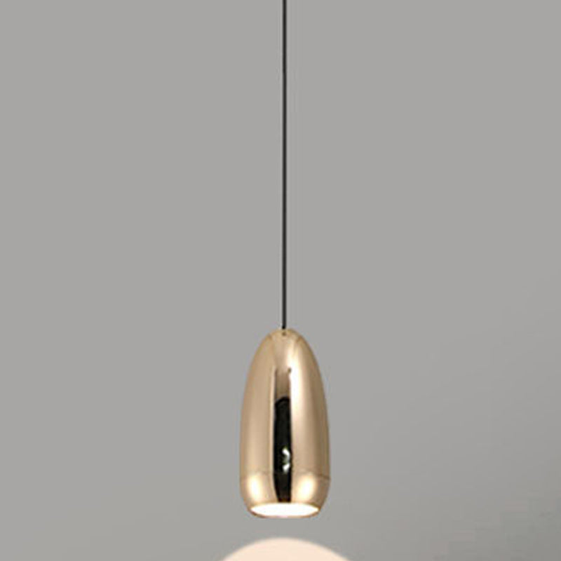 Unique Shape Hanging Lighting Modern Style Metal 1 Light Hanging Lamp for Bedroom