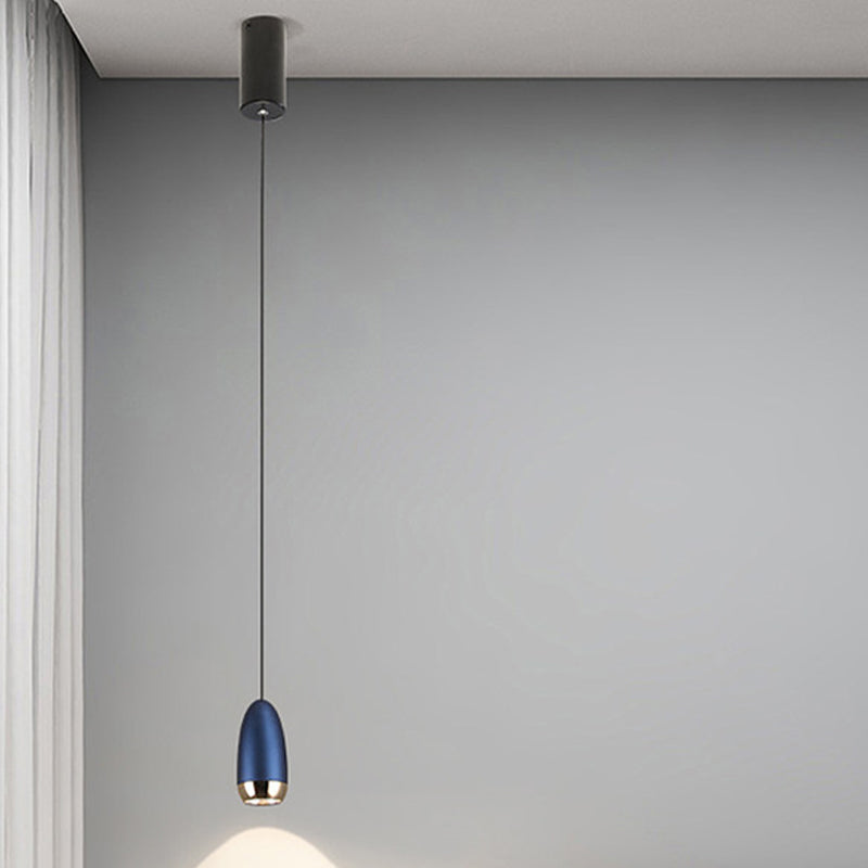 Unique Shape Hanging Lighting Modern Style Metal 1 Light Hanging Lamp for Bedroom