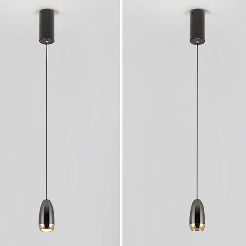 Unique Shape Hanging Lighting Modern Style Metal 1 Light Hanging Lamp for Bedroom