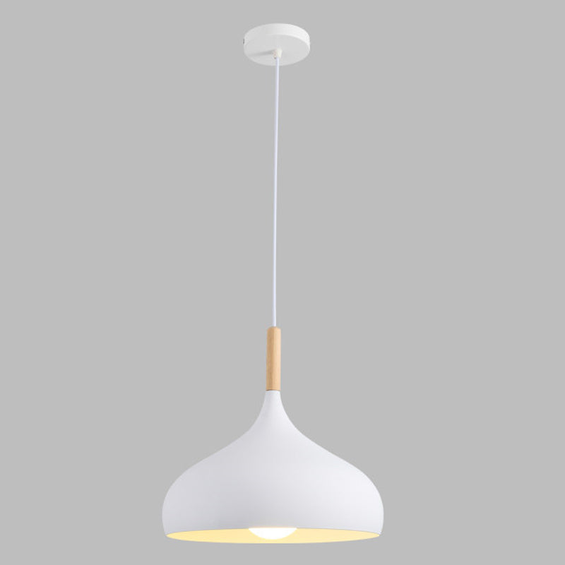 Domed Metal Hanging Ceiling Light Minimalist Style Pendant Lighting Fixture