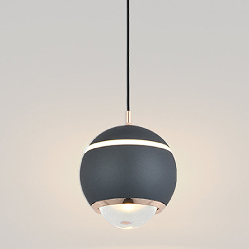 Spherical Shape Hanging Lighting Modern Style Metal 2 Light Hanging Lamp for Bedroom