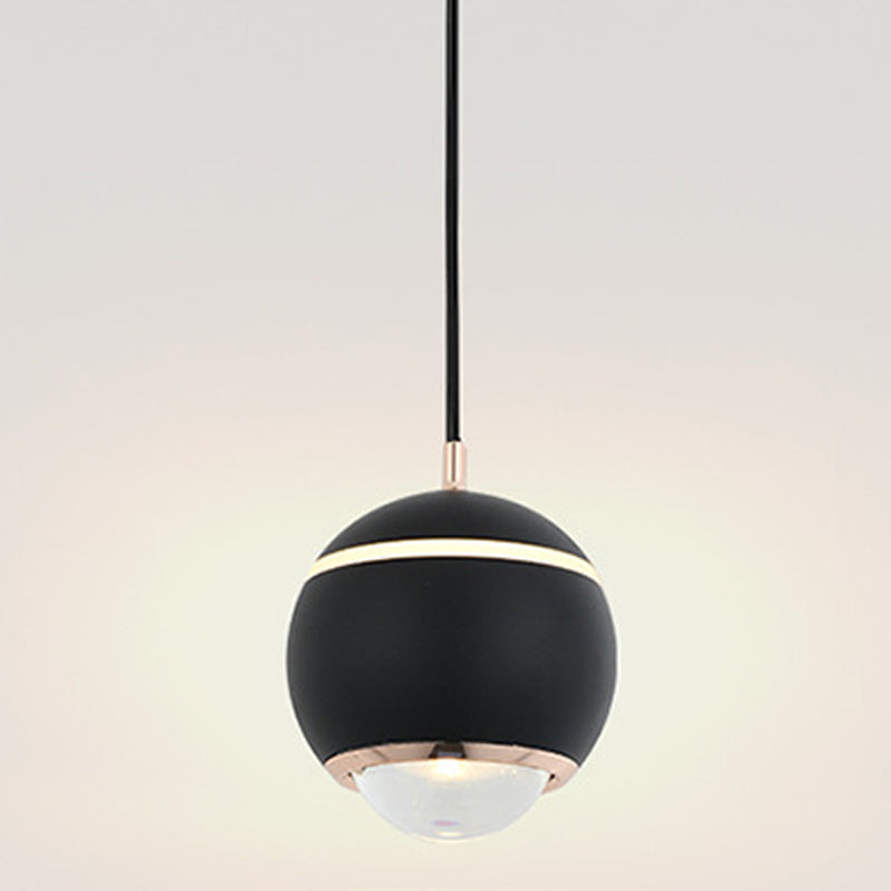 Spherical Shape Hanging Lighting Modern Style Metal 2 Light Hanging Lamp for Bedroom