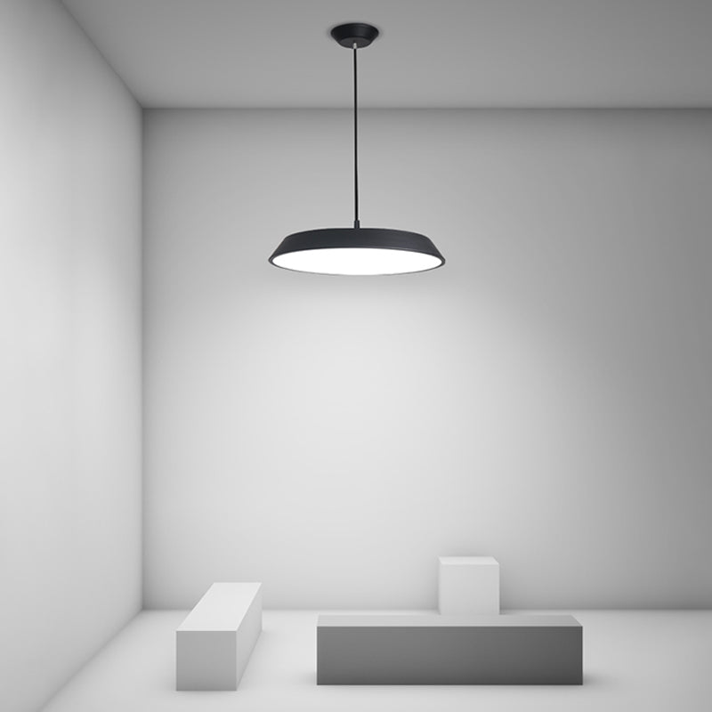 Lumo moderno a forma di metallo a forma rotonda a 1 luce appesa a 1 luce