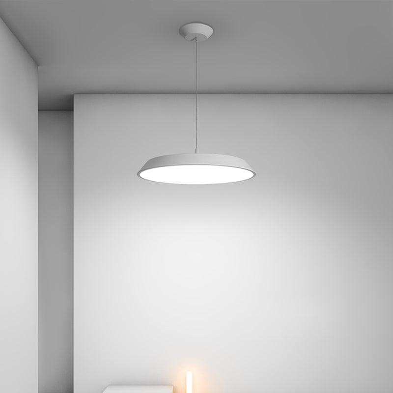 Lumo moderno a forma di metallo a forma rotonda a 1 luce appesa a 1 luce