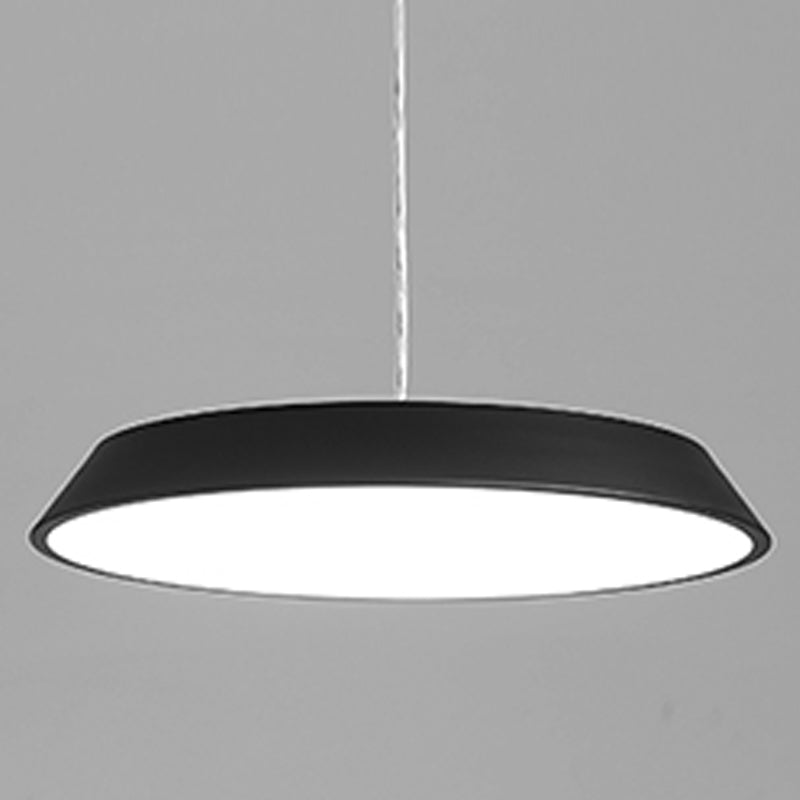 Lumo moderno a forma di metallo a forma rotonda a 1 luce appesa a 1 luce