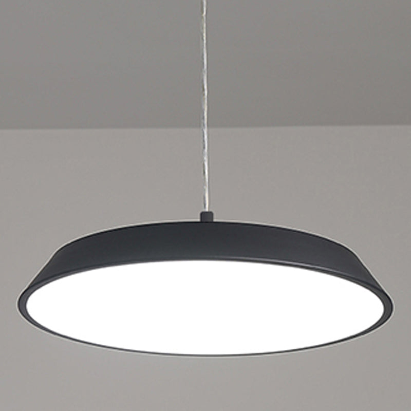 Lumo moderno a forma di metallo a forma rotonda a 1 luce appesa a 1 luce