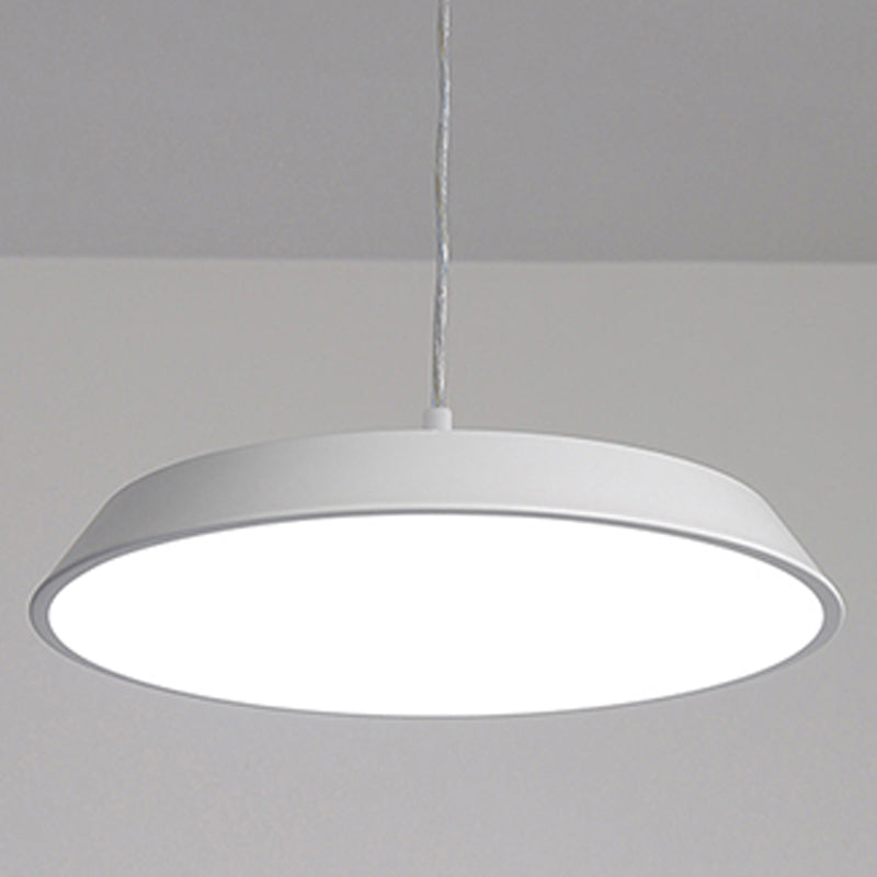 Lumo moderno a forma di metallo a forma rotonda a 1 luce appesa a 1 luce