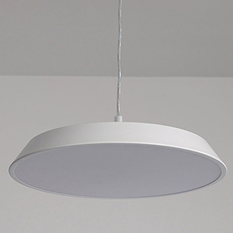 Lumo moderno a forma di metallo a forma rotonda a 1 luce appesa a 1 luce