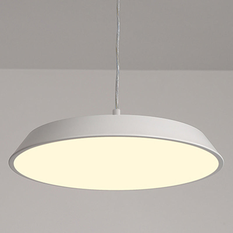 Lumo moderno a forma di metallo a forma rotonda a 1 luce appesa a 1 luce