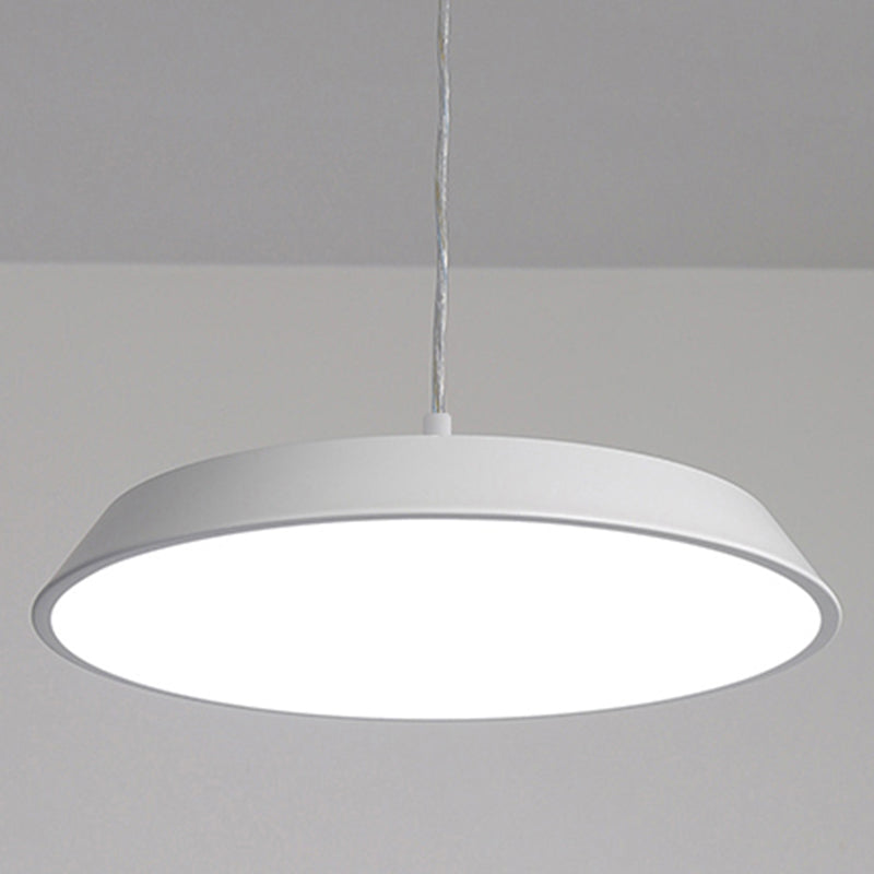 Lumo moderno a forma di metallo a forma rotonda a 1 luce appesa a 1 luce