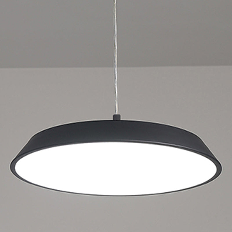 Lumo moderno a forma di metallo a forma rotonda a 1 luce appesa a 1 luce