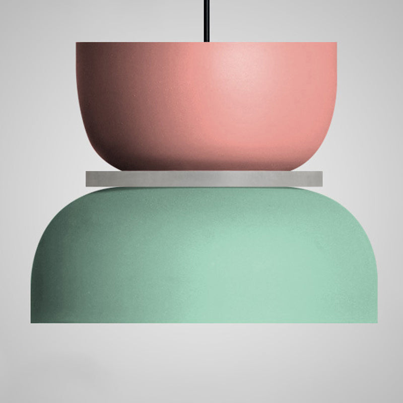 Bowl Shape Metal Hanging Pendant Light Nordic Style Ceiling Pendant Light