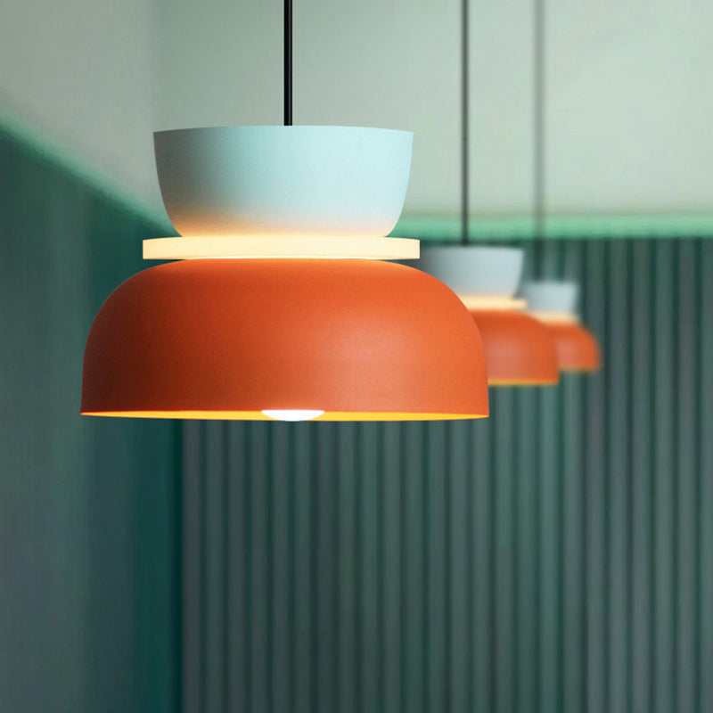 Bowl Shape Metal Hanging Pendant Light Nordic Style Ceiling Pendant Light