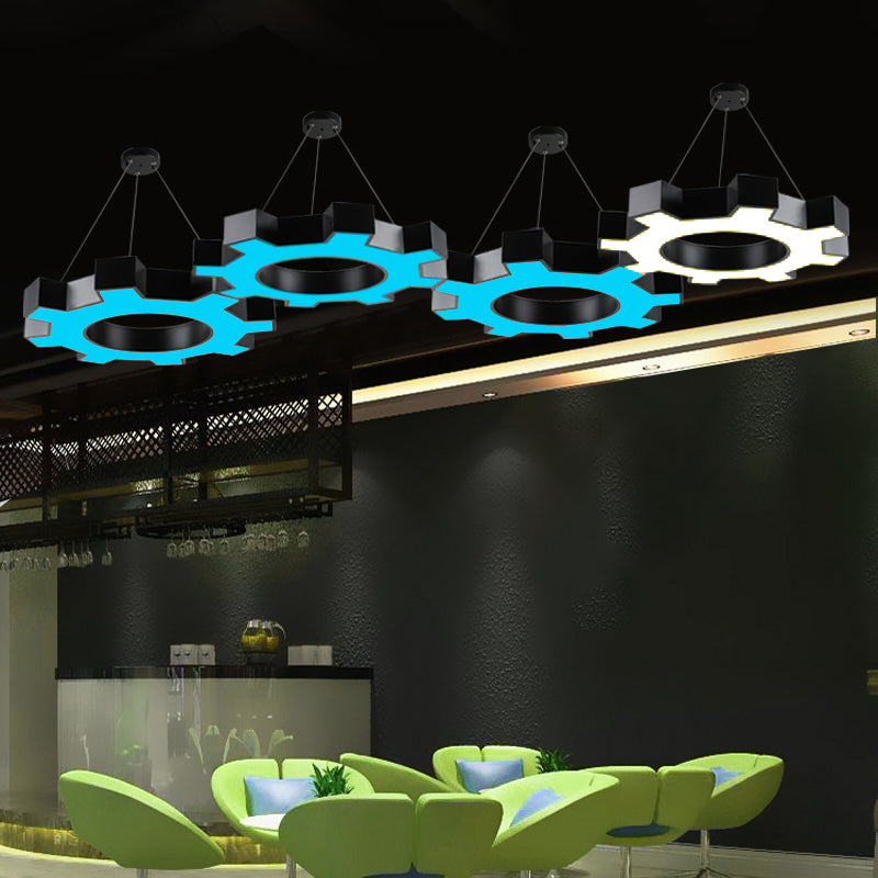 Contemporary Gear Hanging Light Simple Pendant Lighting Fixture for Office