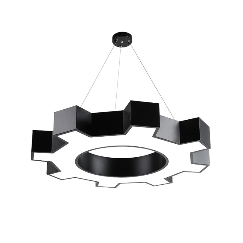 Contemporary Gear Hanging Light Simple Pendant Lighting Fixture for Office