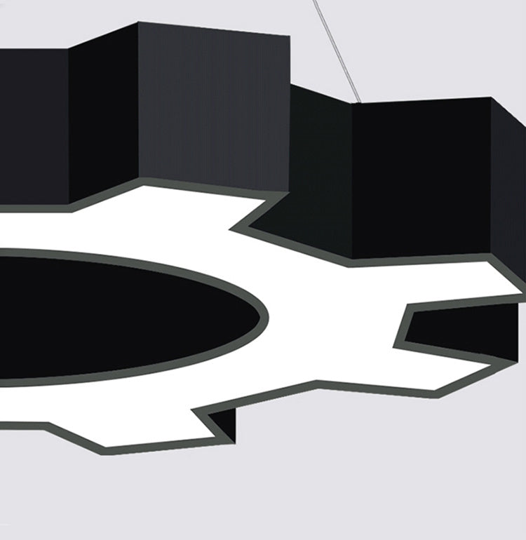 Contemporary Gear Hanging Light Simple Pendant Lighting Fixture for Office