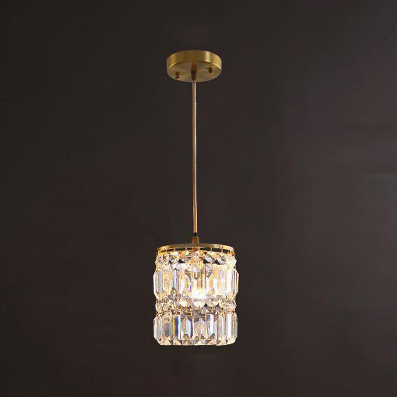 Contemporary Style Hanging Light Crystal Pendent Lighting Fixture for Living Room