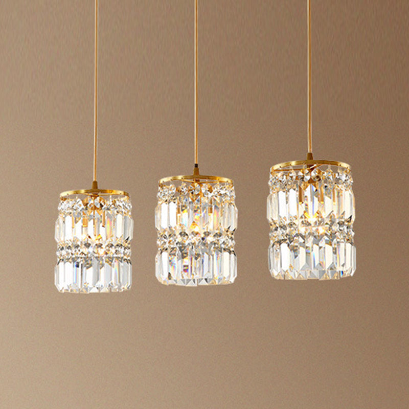 Contemporary Style Hanging Light Crystal Pendent Lighting Fixture for Living Room