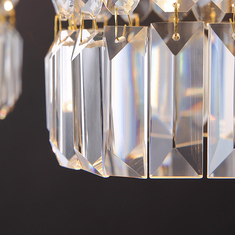 Contemporary Style Hanging Light Crystal Pendent Lighting Fixture for Living Room