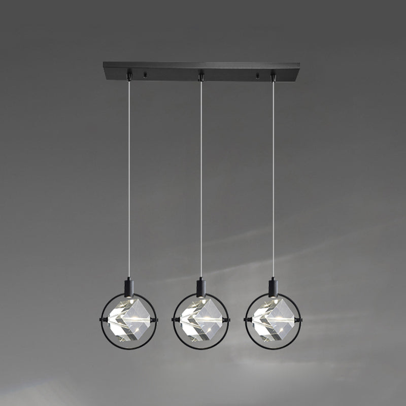 Crystal Hanging Light Modern Style Pendent Lighting Fixture for Sitting Room