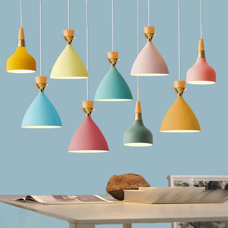 Nordic Hanging Light Colorful Pendant Lighting Fixture for Dining Room