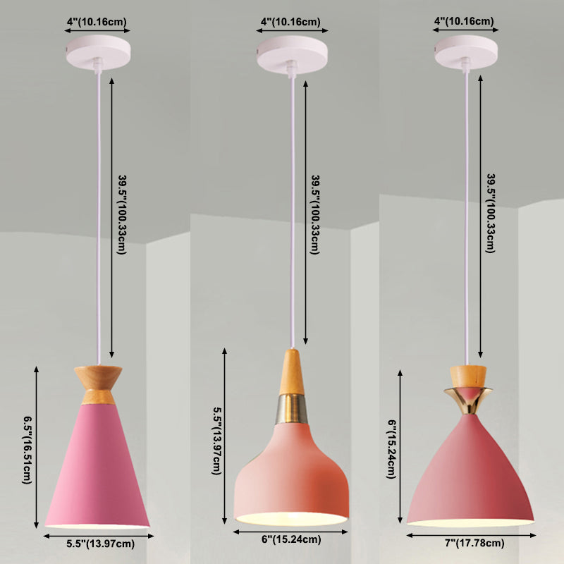 Nordic Hanging Light Colorful Pendant Lighting Fixture for Dining Room