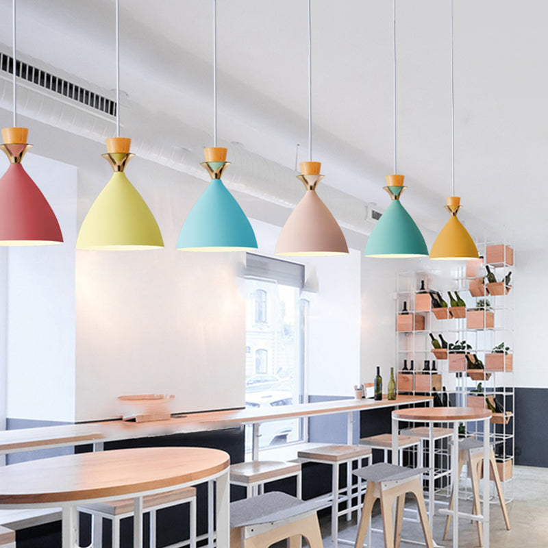 Nordic Hanging Light Colorful Pendant Lighting Fixture for Dining Room