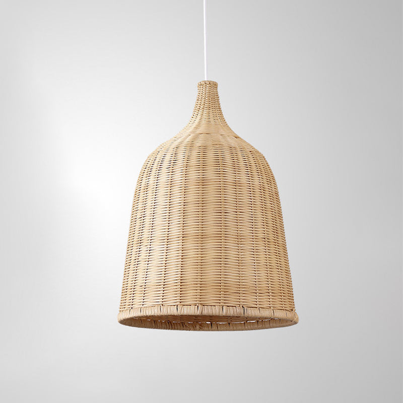 Rattan Hanging Light Modern Style Pendent Lighting Fixture for Sitting Room