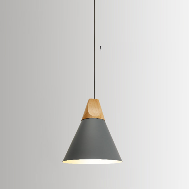 Contemporary Hanging Light Metal Shade Pendent Lighting Fixture for Sitting Room