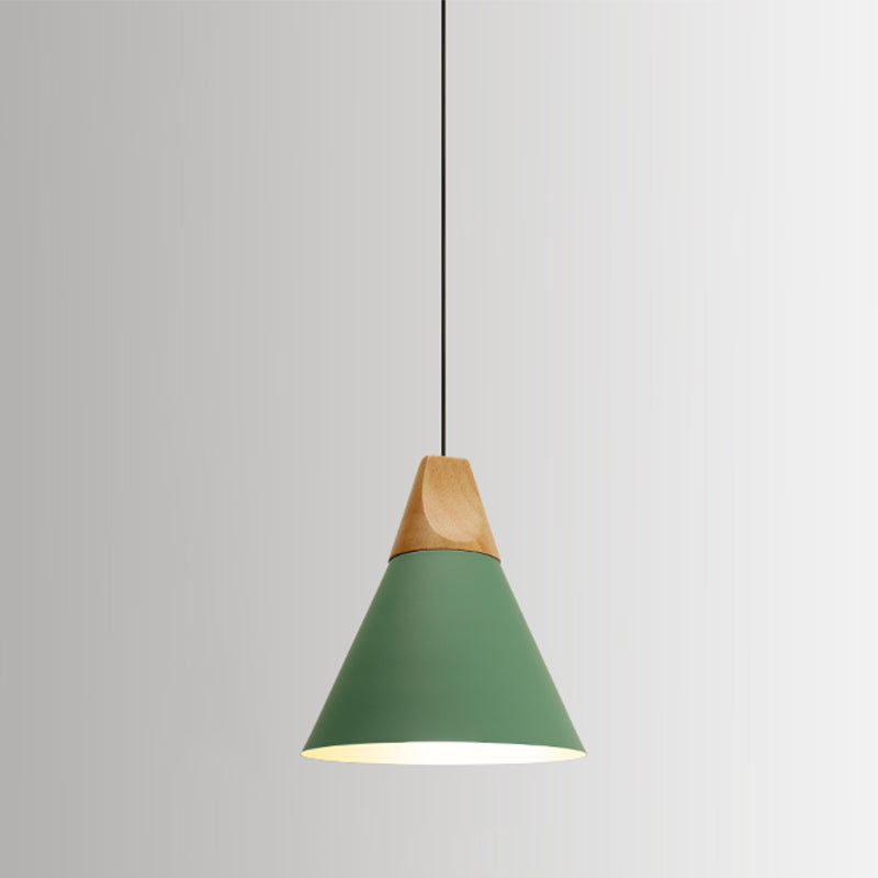 Contemporary Hanging Light Metal Shade Pendent Lighting Fixture for Sitting Room