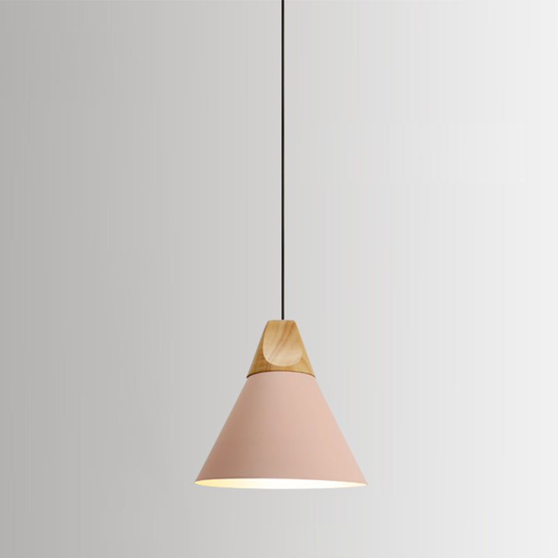 Contemporary Hanging Light Metal Shade Pendent Lighting Fixture for Sitting Room