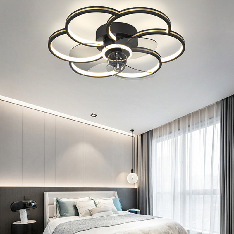 Luci ventilatori a soffitto geometrico in metallo MODERNO MODERNA LUCIFICA