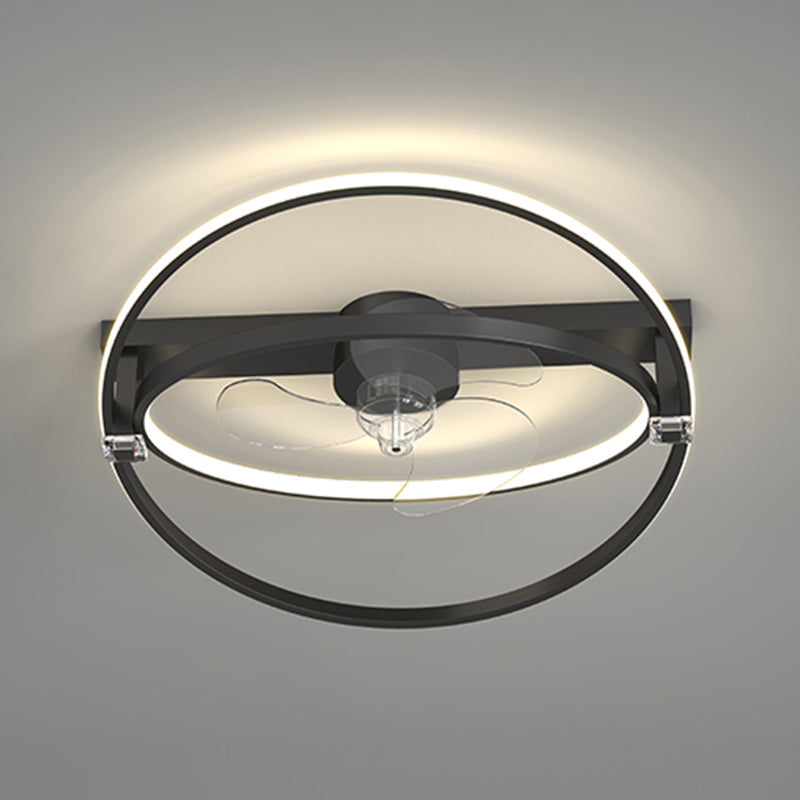 Luci ventilatori a soffitto geometrico in metallo MODERNO MODERNA LUCIFICA