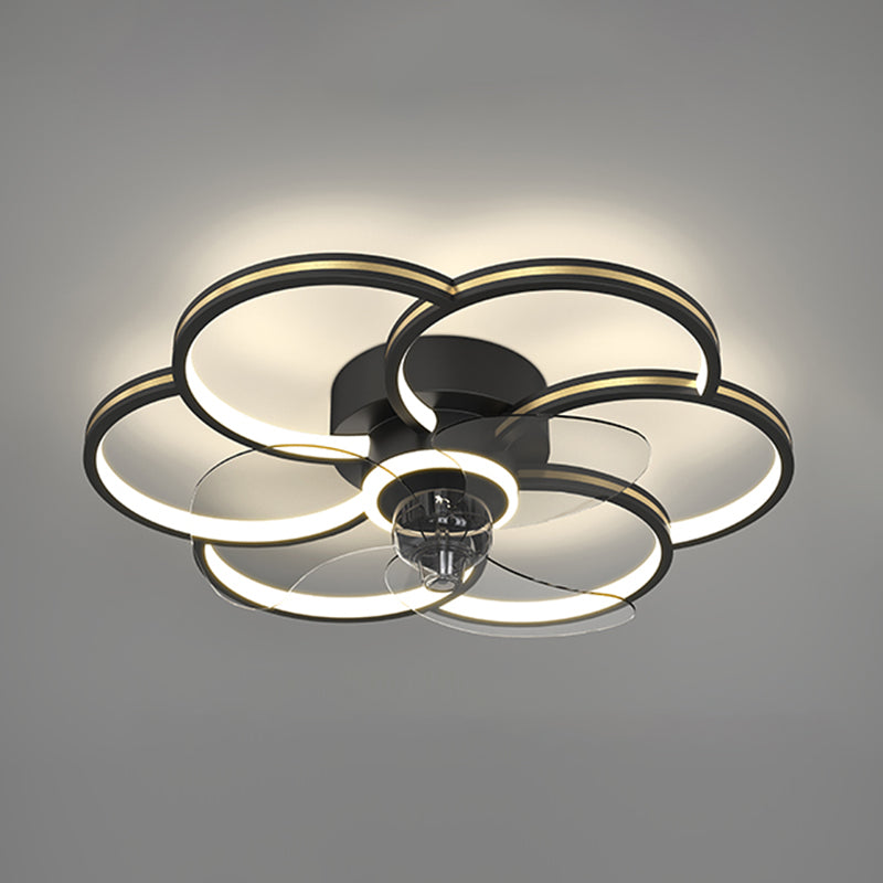 Luci ventilatori a soffitto geometrico in metallo MODERNO MODERNA LUCIFICA
