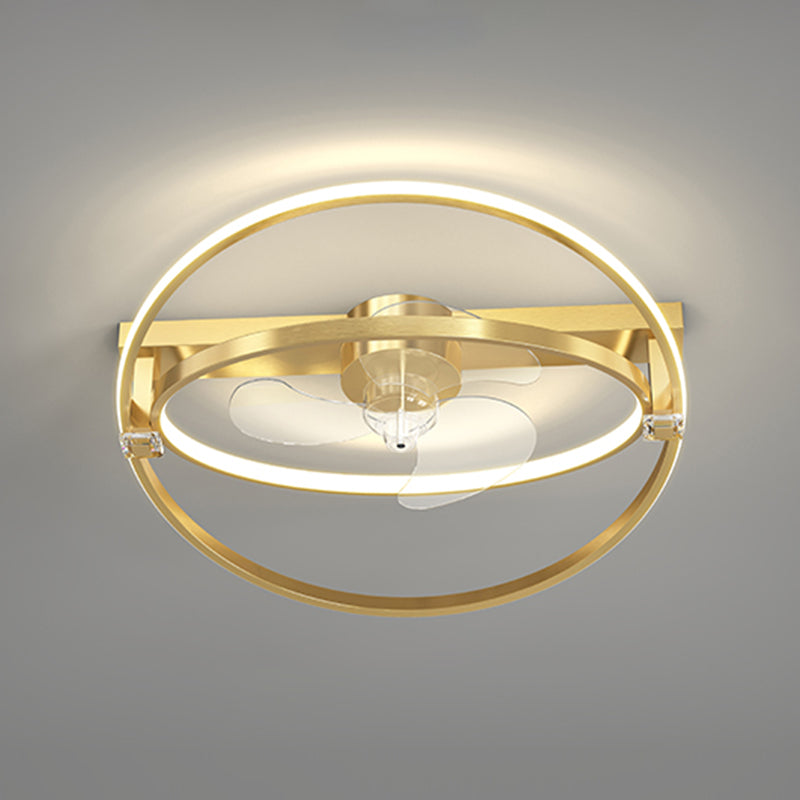 Luci ventilatori a soffitto geometrico in metallo MODERNO MODERNA LUCIFICA