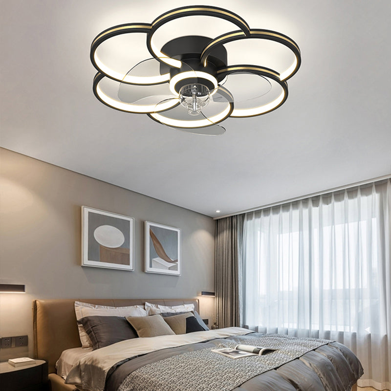 Luci ventilatori a soffitto geometrico in metallo MODERNO MODERNA LUCIFICA