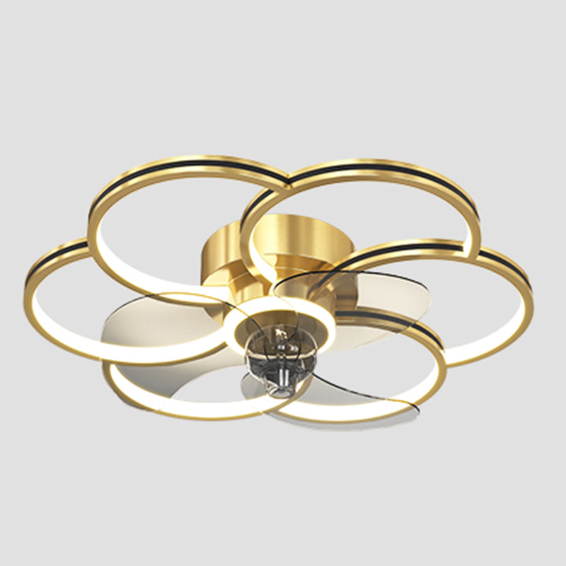 Luci ventilatori a soffitto geometrico in metallo MODERNO MODERNA LUCIFICA