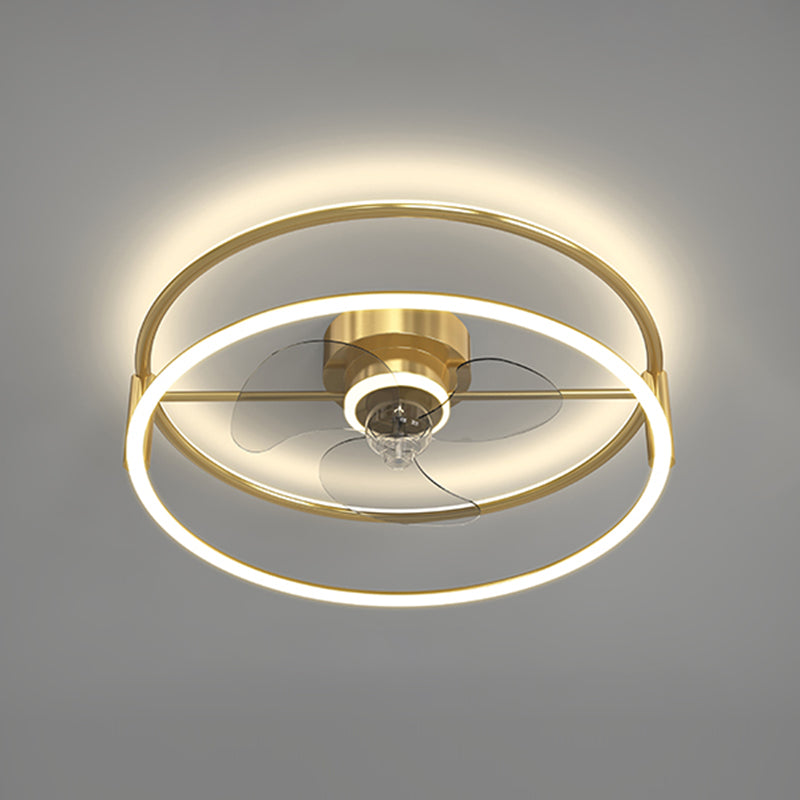 Luci ventilatori a soffitto geometrico in metallo MODERNO MODERNA LUCIFICA