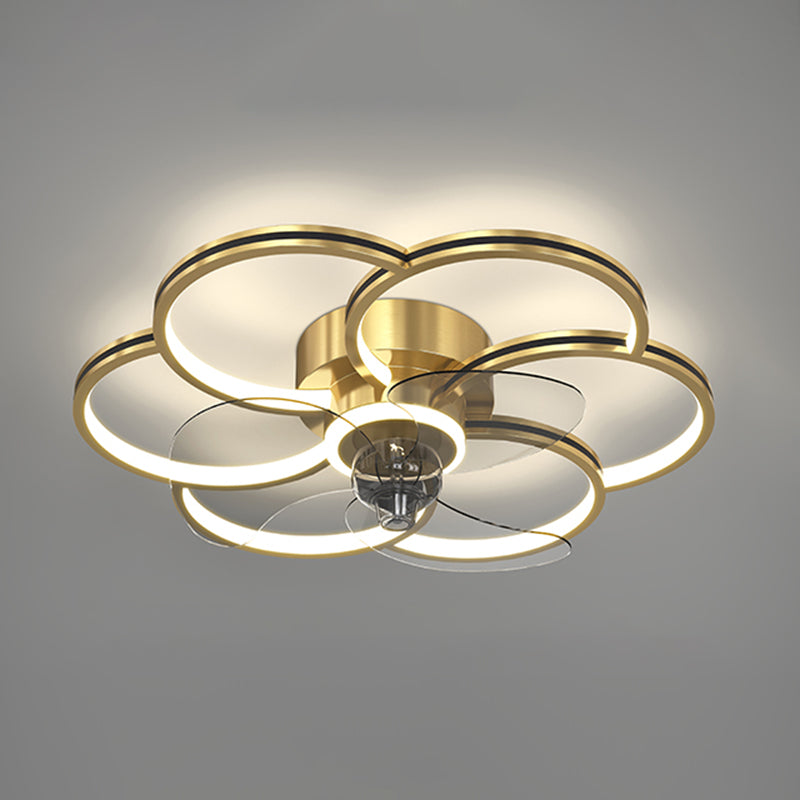 Luci ventilatori a soffitto geometrico in metallo MODERNO MODERNA LUCIFICA