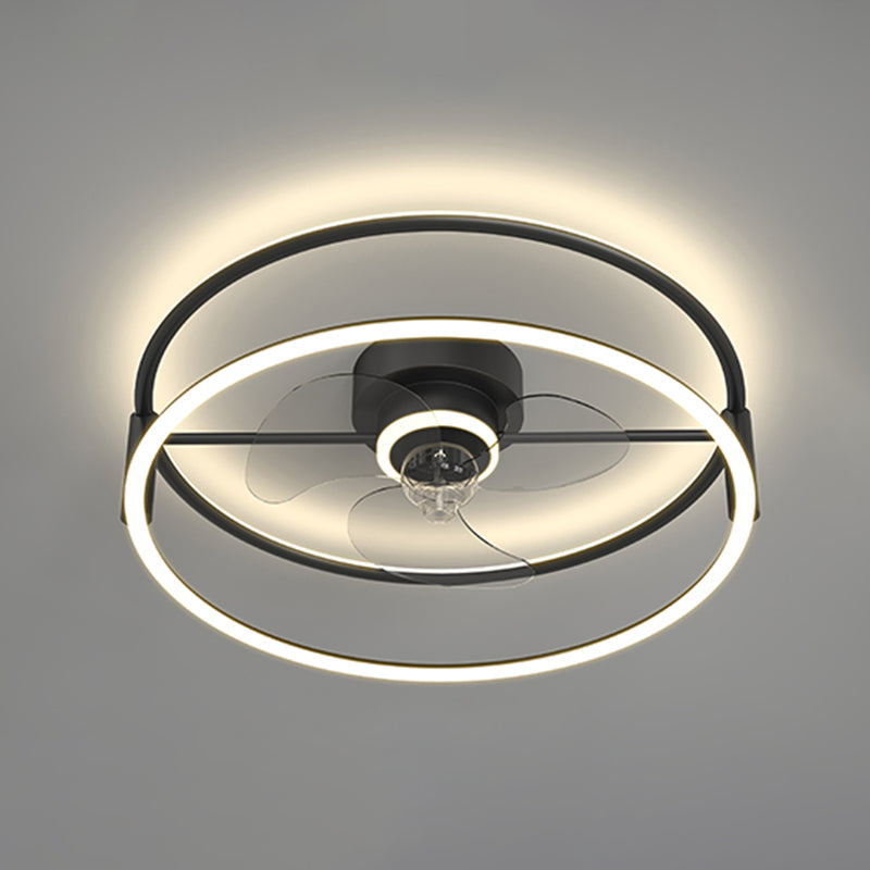 Luci ventilatori a soffitto geometrico in metallo MODERNO MODERNA LUCIFICA