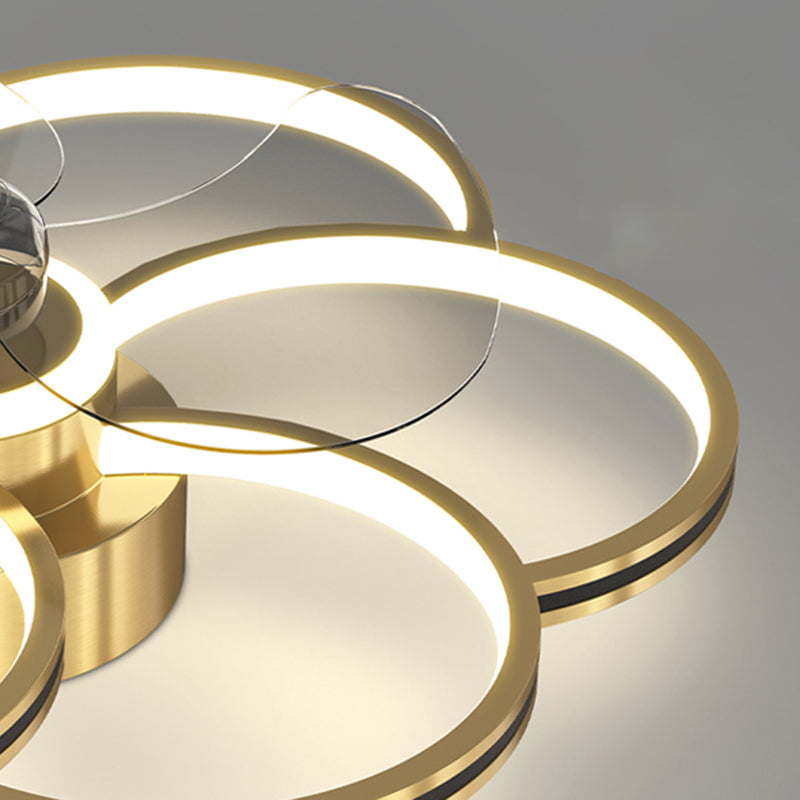 Luci ventilatori a soffitto geometrico in metallo MODERNO MODERNA LUCIFICA