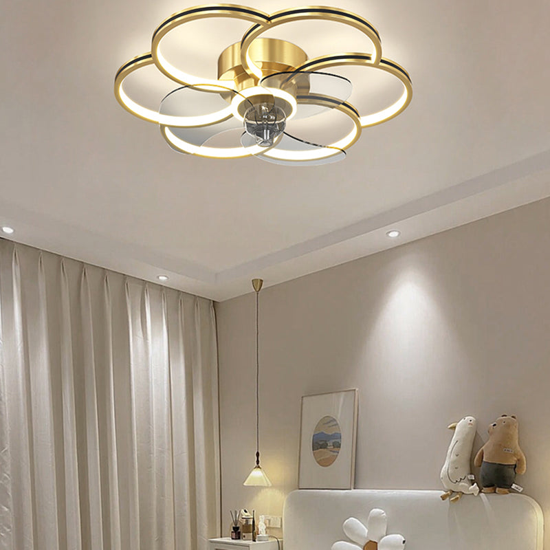 Luci ventilatori a soffitto geometrico in metallo MODERNO MODERNA LUCIFICA