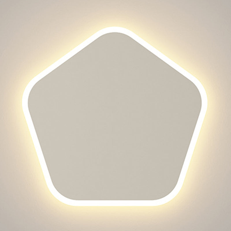 1 applige murale géométrique légère