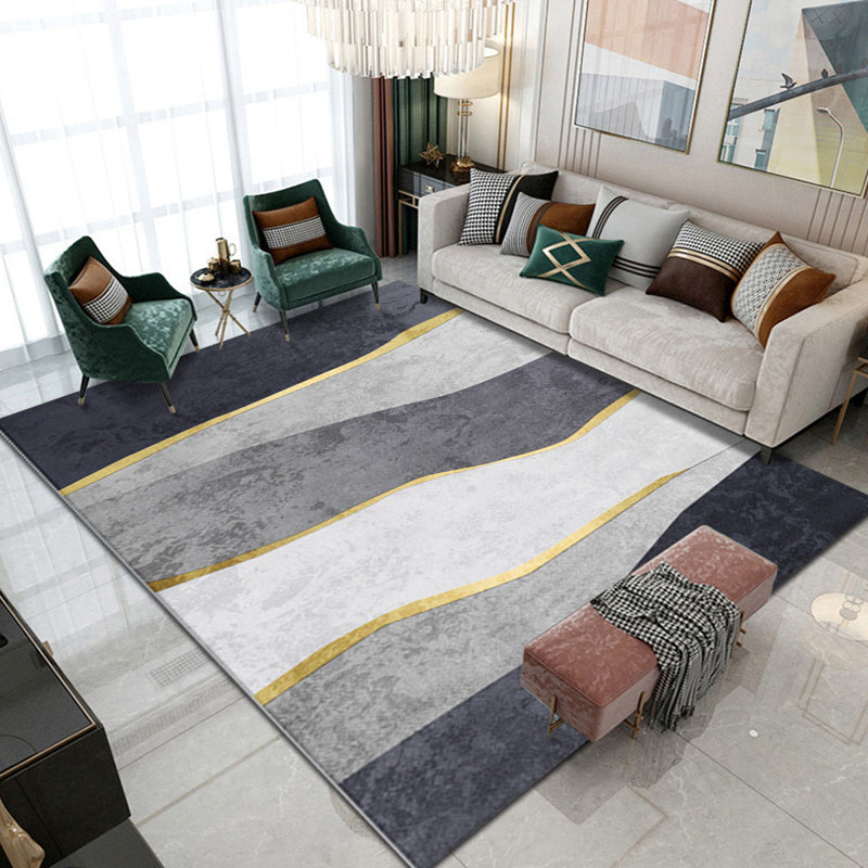 Tapis de contraste moderne moderne rose tapis de support sans glissement pour décoration intérieure