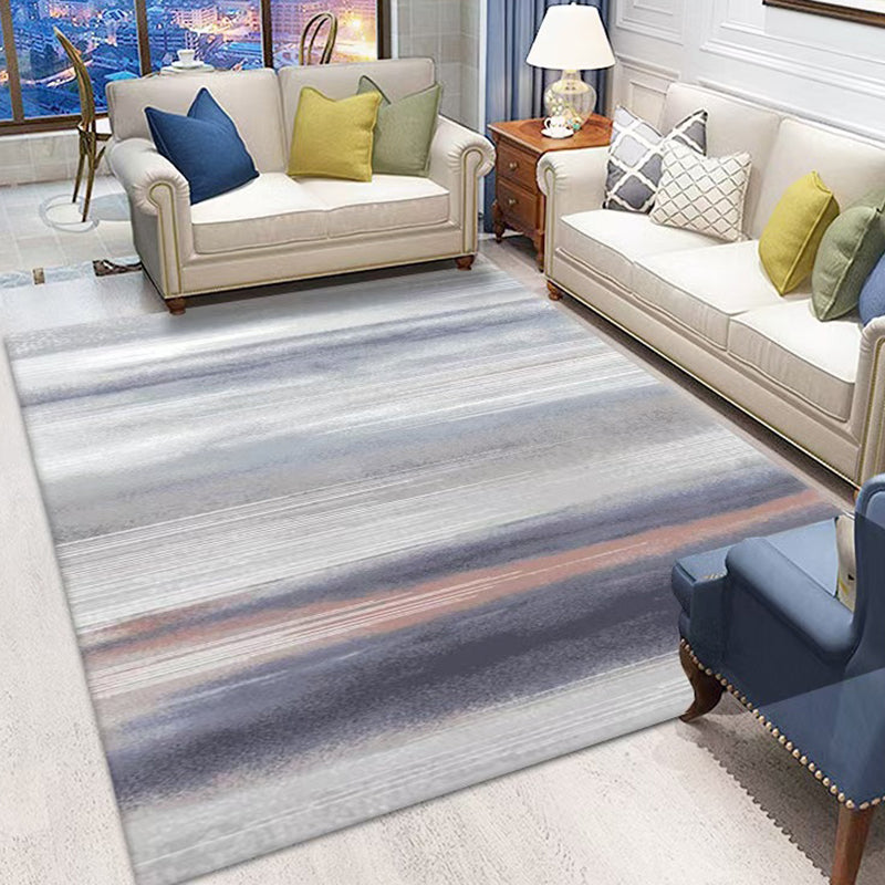 Apricot Abstract Pattern Carpet Polyester Casual Carpet Washable Carpet for Living Room