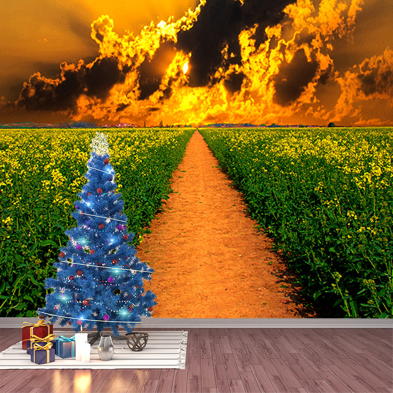 Forest Path Mildew Resistant Mural Wallpaper Sleeping Room Wall Mural