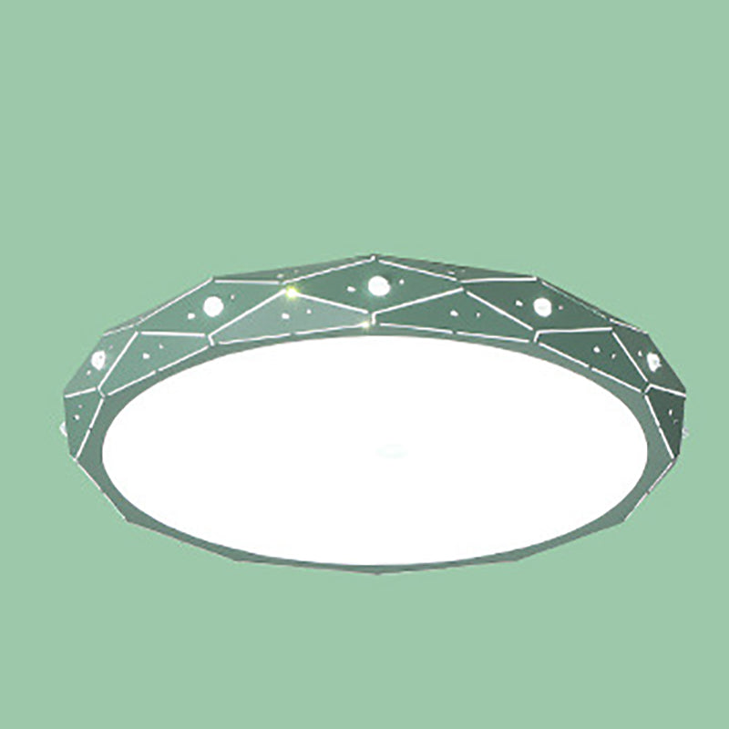 Minimalistische LED flush mount plafond Licht creatieve kleurrijke plafond lamp met acryl schaduw