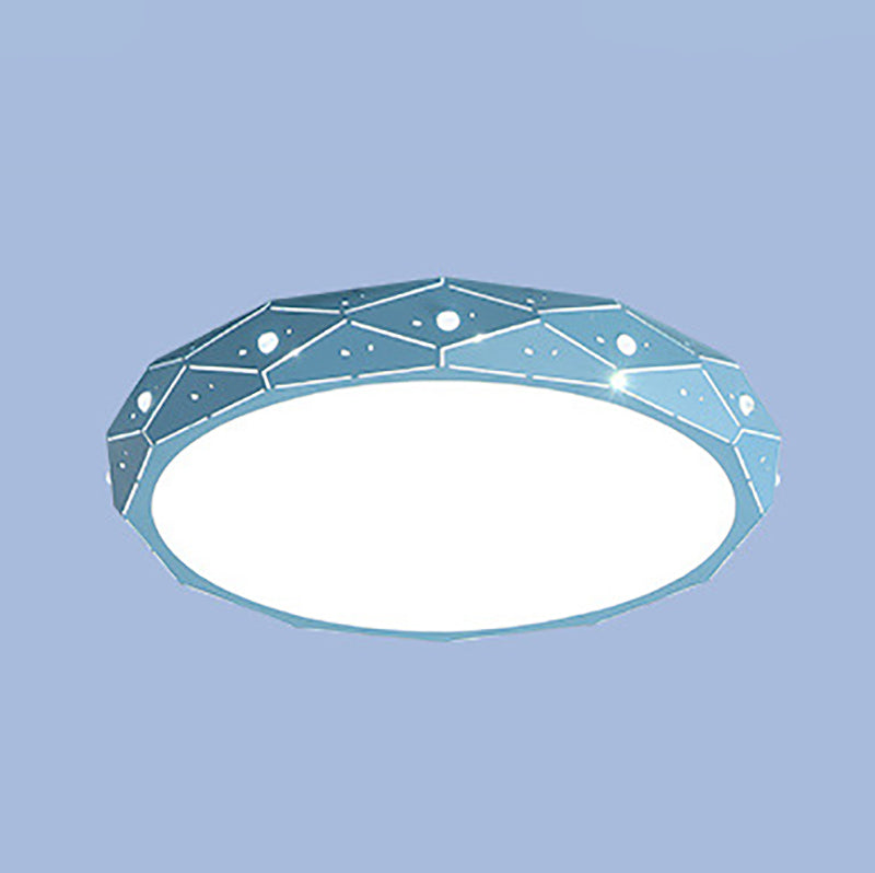 Minimalistische LED flush mount plafond Licht creatieve kleurrijke plafond lamp met acryl schaduw