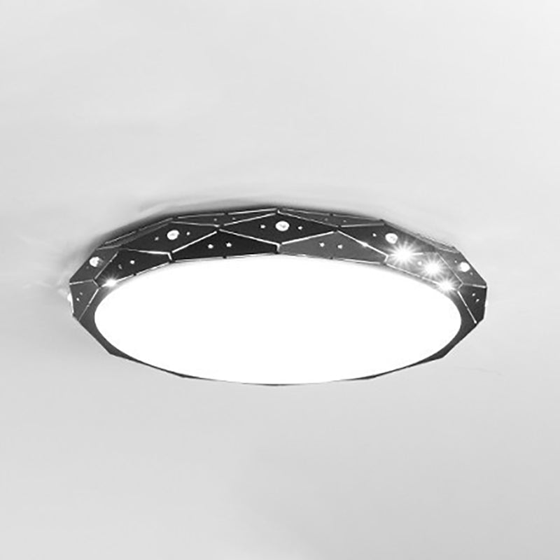 Minimalistische LED flush mount plafond Licht creatieve kleurrijke plafond lamp met acryl schaduw